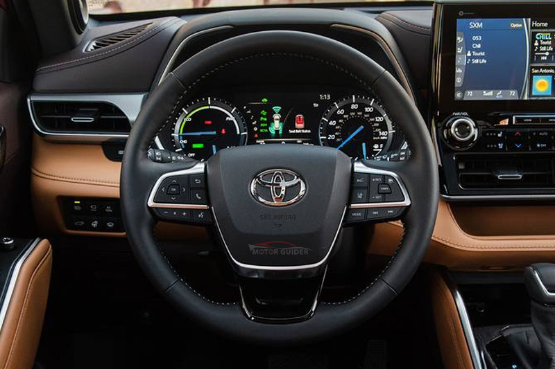 Toyota Highlander Hybrid 2023 Interior Steering View