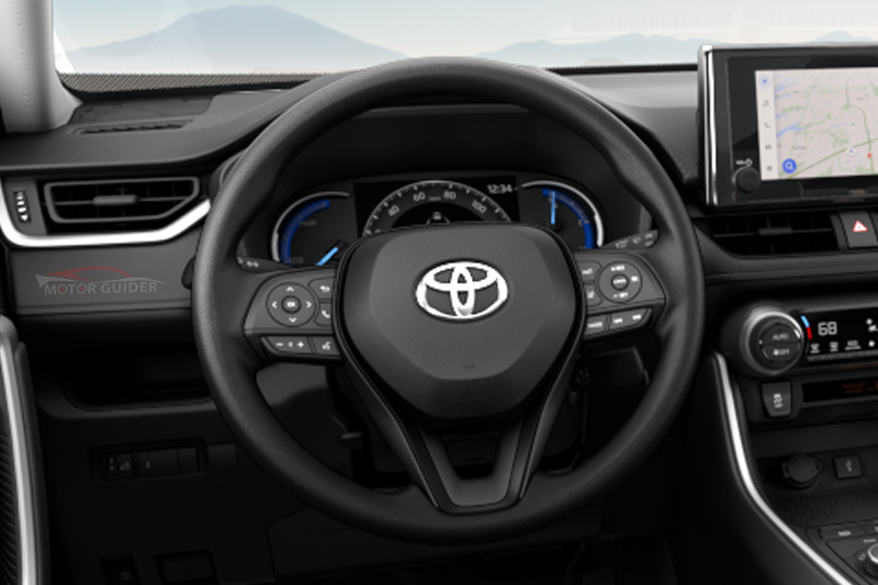 Toyota RAV4 Hybrid 2023 Interior Steering View