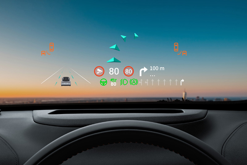 Advanced Heads-Up Display with AR ​Navigation