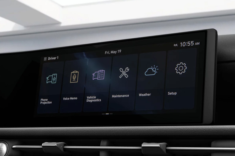 12.3-inch touchscreen display