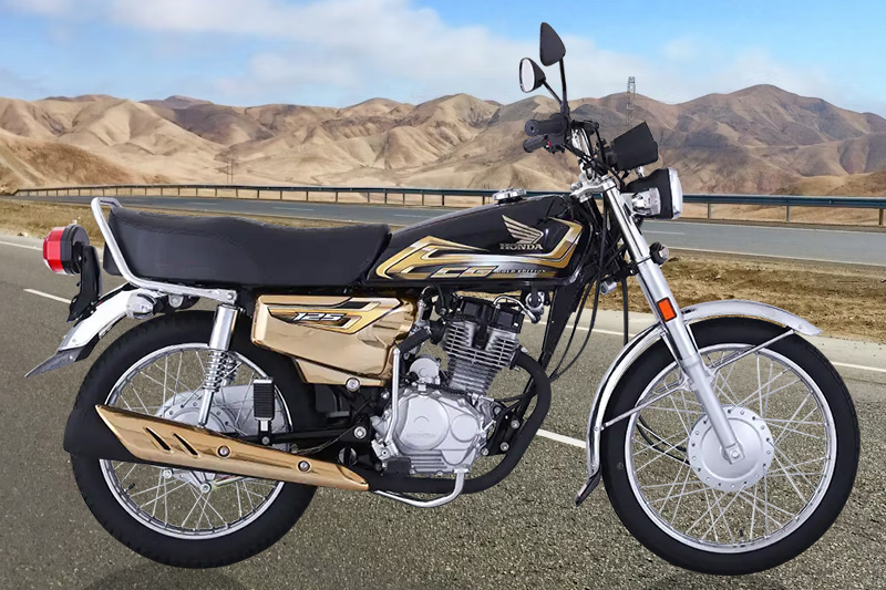 Honda CG125S Gold 2026 Black Colour