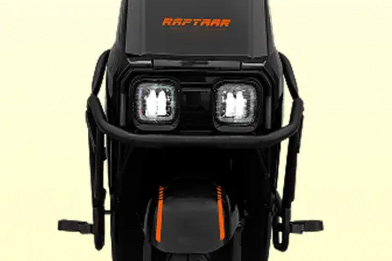 Crown Raftaar 2026 Striking Front Look with Square LED Lights