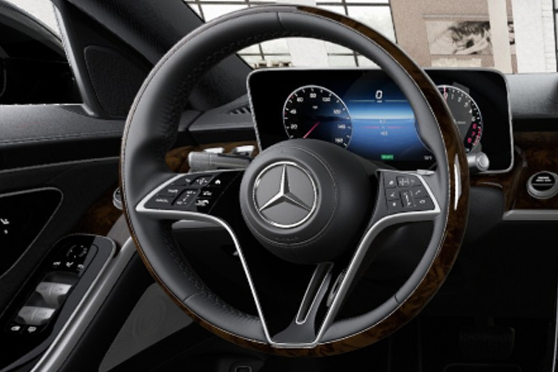 Mercedes-Benz S 580 2026 Interior Steering View