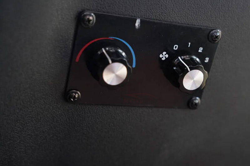 Nora EV Interior AC Controls View