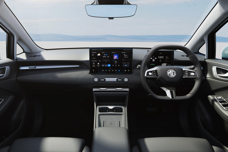 MG4 EV Urban 2026 Interior Dashboard View