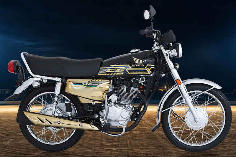 Honda CG125S Gold 2027 Black Colour