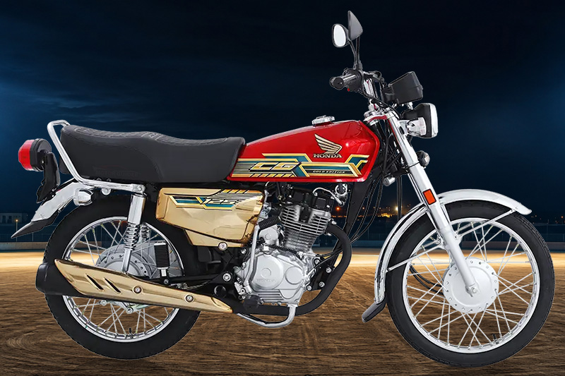 Honda CG125S Gold 2027 Red Colour