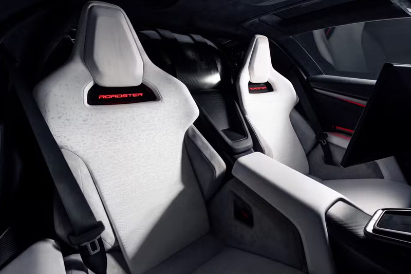 Tesla Roadster 2028 Interior Seat View